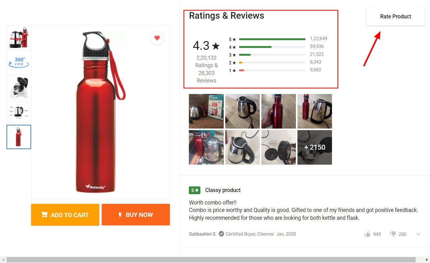Customer Reviews Feature