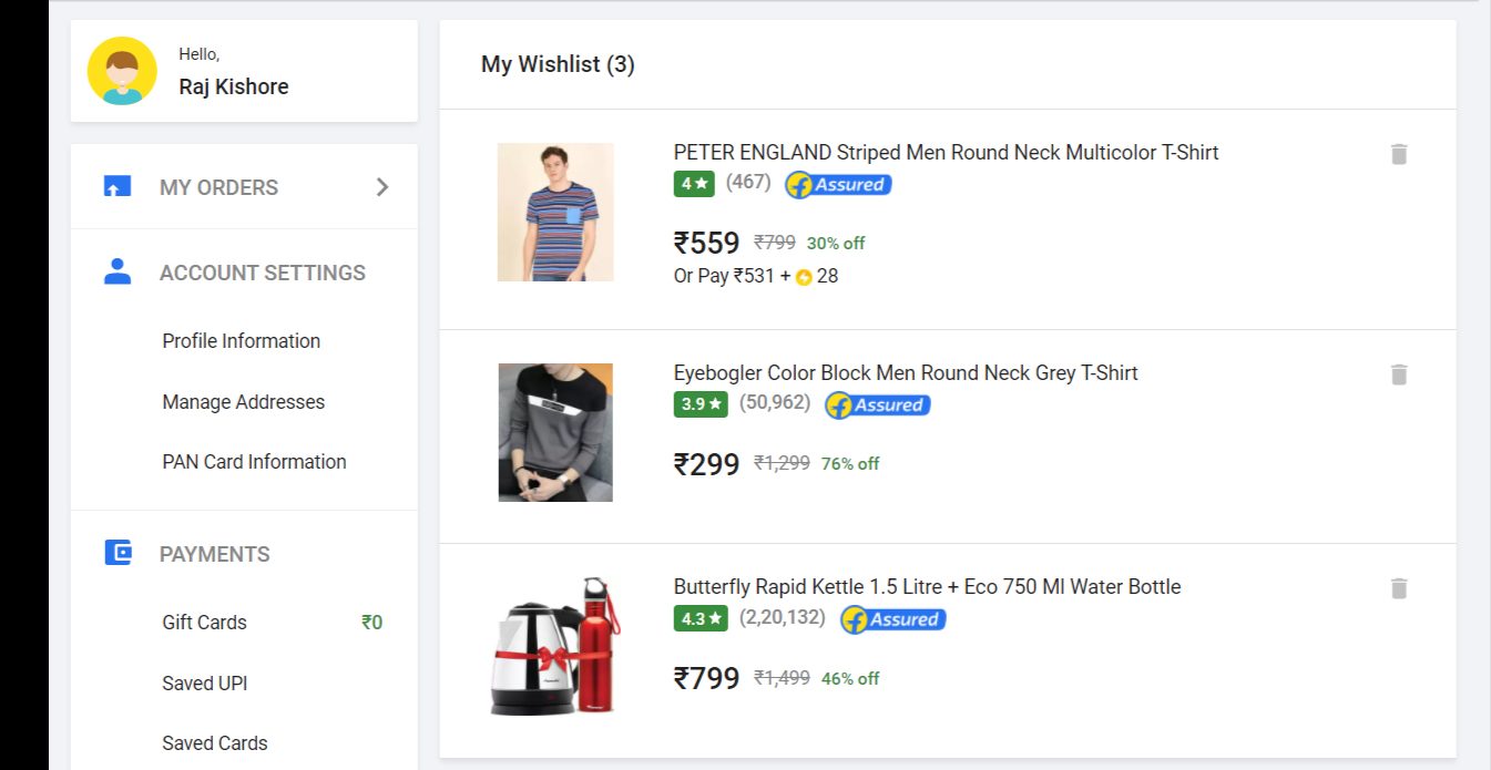 Wishlist Feature