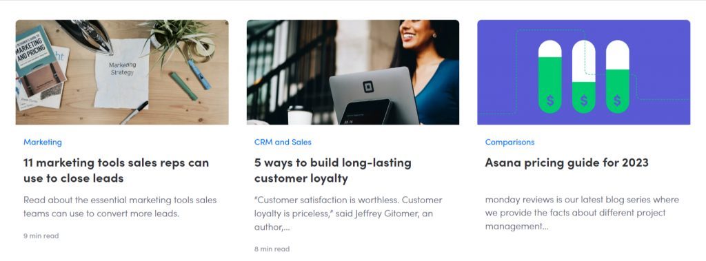 blog overview design example