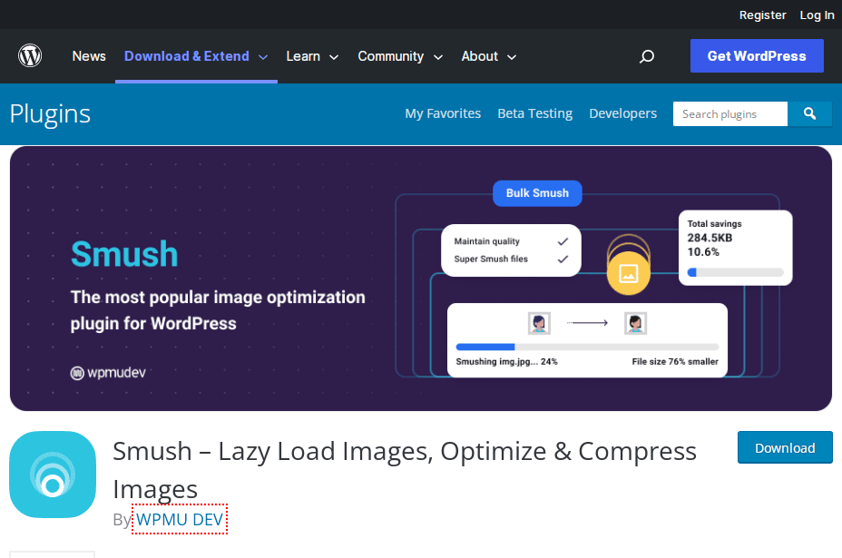 Smush Image Compression and Optimization