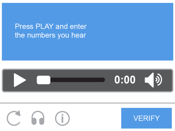 audio based captchas