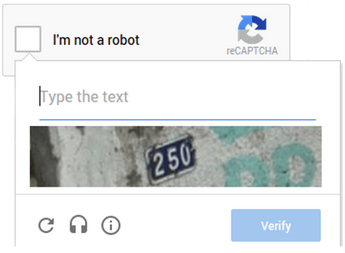 recaptcha image