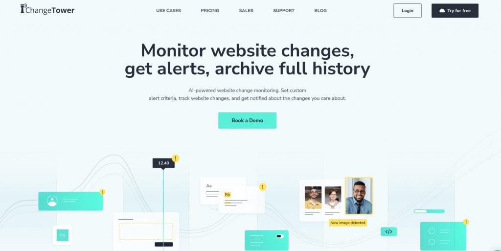 change tower - website change monitoring tools
