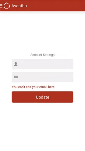 avantha Android app screen 1