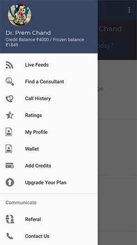 consultease Android app screen 1