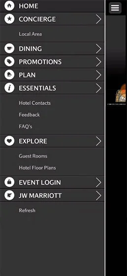 grosvenor house iOS app screen 4